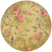 FIO200460 Moonlight Garden circular mural 145x145