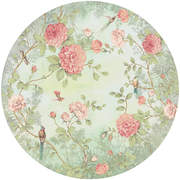 FIO200462 Moonlight Garden circular mural 145x145