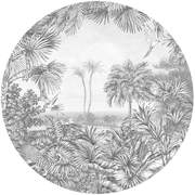 GRA300421 In The Woods circular Mural145x145